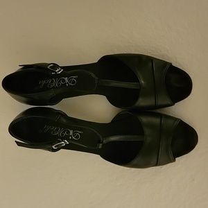 DiMichi Black Leather Ballroom Dance Shoes